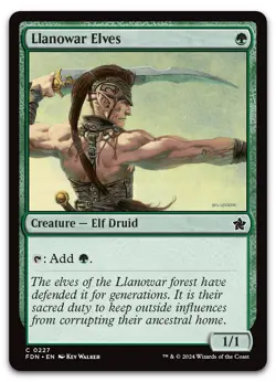 Llanowar Elves #227 (NM) Foundations FDN Magic MTG - Image 1