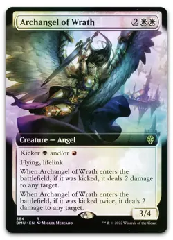 Archangel of Wrath (Extended Art) #384 (Foil) NM Dominaria United DMU Magic MTG - Image 1