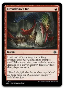 Dreadmaw's Ire #147 (NM) Lost Caverns of Ixalan LCI Magic MTG - Image 1