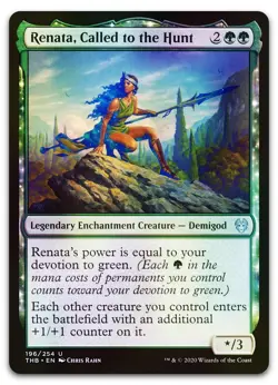 Renata, Called to the Hunt #196 (Foil) (NM) Theros Beyond Death THB Magic MTG - Image 1
