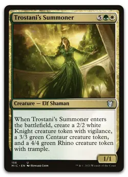 Trostani's Summoner #156 (NM) Midnight Hunt MIC Magic MTG - Image 1