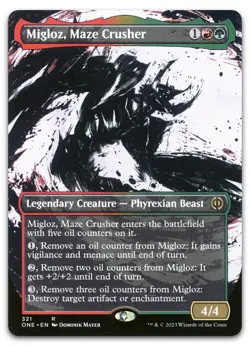 Migloz, Maze Crusher (Showcase) #321 (NM) Phyrexia All Will Be One ONE Magic MTG - Image 1