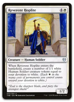 Reverent Hoplite #33 (NM) Theros Beyond Death THB Magic MTG - Image 1
