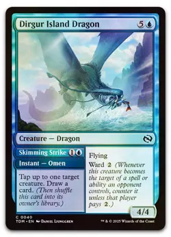 Dirgur Island Dragon #40 (Foil) (NM) Tarkir Dragonstorm TDM Magic MTG - Image 1