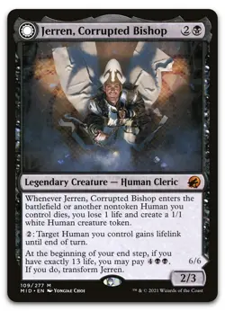 Jerren, Corrupted Bishop #109 (NM) Midnight Hunt MID Magic MTG - Image 1
