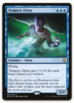 Tempest Djinn #68 (NM) Dominaria DOM Magic MTG - Image 1