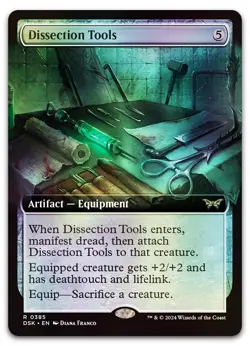 Dissection Tools (Extended Art) #385 (Foil) (NM) Duskmourn DSK Magic MTG - Image 1