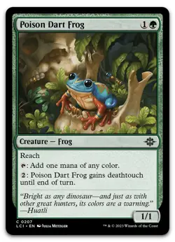 Poison Dart Frog #207 (NM) Lost Caverns of Ixalan LCI Magic MTG - Image 1