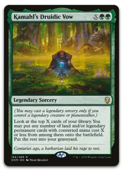 Kamahl's Druidic Vow #166 (NM) Dominaria DOM Magic MTG - Image 1