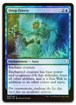 Deep Freeze #50 (Foil) (MP) Dominaria DOM Magic MTG - Image 1