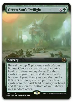 Green Sun's Twilight (Extended Art) #391 NM Phyrexia All Will Be One Magic MTG - Image 1