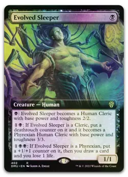 Evolved Sleeper (Extended Art) #402 (Foil) (NM) Dominaria United DMU Magic MTG - Image 1