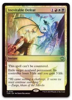 Inevitable Defeat #194 (Foil) (LP) Tarkir Dragonstorm TDM Magic MTG - Image 1