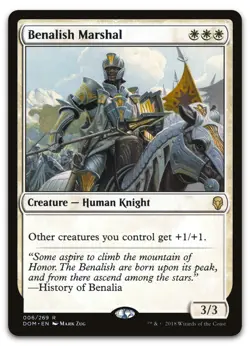 Benalish Marshal #6 (NM) Dominaria DOM Magic MTG - Image 1