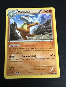 Marowak Pokemon Card 37/124 XY Fates Collide Stage 1 Trading Card Rare - Image 1