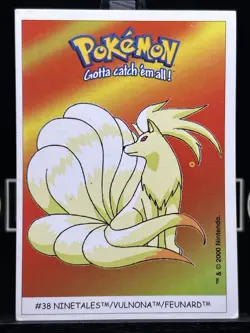 Pokemon 38 Ninetales Sticker Dunkin Boomer - Regular Near Mint - Image 3
