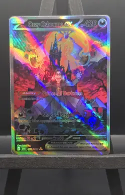 Custom Ozzy Osbourne Prince Of Darkness 001 / 001 Full Art Holofoil Pokemon Card - Image 3