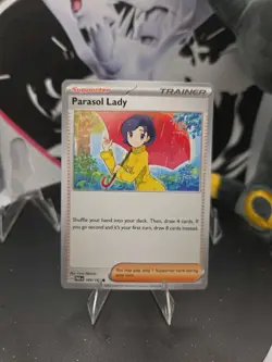 Parasol Lady 169/182 Sv04: Paradox Rift Regular - Pokemon - Free Shipping - NM - Image 1