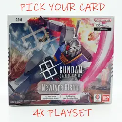 4x Playset! Gundam Card Game - GD01 Newtype Rising English Pick your cards - Image 1