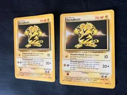 Electabuzz Thundershock/Thunderpunch 70 HP Pokemon TCG Card 20/102 - Lot of 2 - Image 2