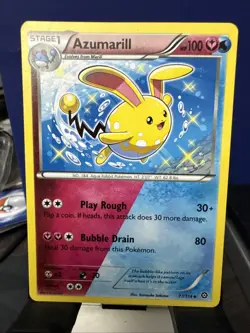 Pokemon Card TCG Azumarill Steam Siege 77/114 Regular Uncommon LP - Image 1