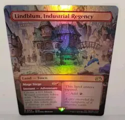 0312 Lindblum, Industrial Regency BORDERLESS FOIL Final Fantasy MTG Card NM FFIX - Image 2
