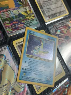 Pokemon TCG Lapras Fossil Holo Unlimited Rare Card 10/62 LP - Image 2