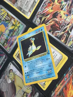 Pokemon TCG Lapras Fossil Holo Unlimited Rare Card 10/62 LP - Image 3