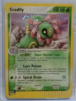 Pokemon TCG Cradily EX Sandstorm Holo Card 3/100 Rare LP - Image 1