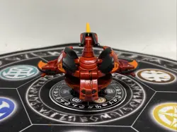 Bakugan Battle Brawlers Pyrus Orbit Helios Hex Spins & Card Painted - Image 3