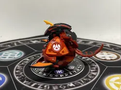 Bakugan Battle Brawlers Pyrus Orbit Helios Hex Spins & Card Painted - Image 4