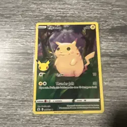Pikachu 005/025 - Full Art Holo - Celebrations 25th Anniversary Pokemon Card - Image 1