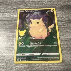 Pikachu 005/025 - Full Art Holo - Celebrations 25th Anniversary Pokemon Card - Image 1