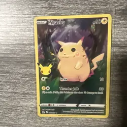 Pikachu 005/025 - Full Art Holo - Celebrations 25th Anniversary Pokemon Card - Image 2