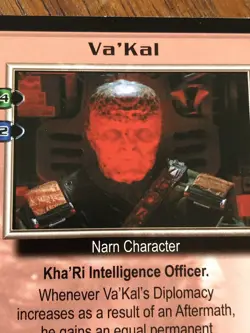 VA KAL 1998 BABYLON 5 CCG RARE CARD NEAR MINT NEVER PLAYED WITH - Image 1