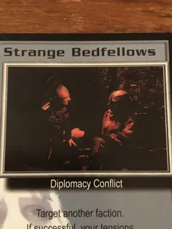 STRANGE BEDFELLOWS THE GREAT WAR BABYLON 5 CCG RARE CARD NEAR MINT UNPLAYED - Image 1
