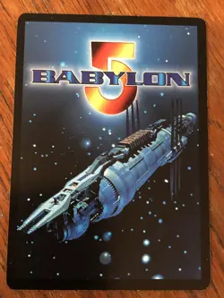 TOTAL WAR 1997 BABYLON 5 CCG RARE CARD NEAR MINT NEVER PLAYED WITH - Image 2