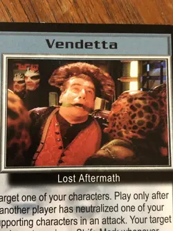 VENDETTA DELUXE EDITION BABYLON 5 CCG RARE CARD NEAR MINT NEVER PLAYED WITH - Image 1
