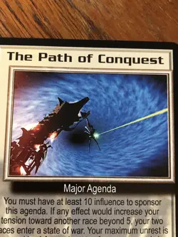 THE PATH OF CONQUEST THE GREAT WAR BABYLON 5 CCG RARE CARD NEAR MINT UNPLAYED - Image 1
