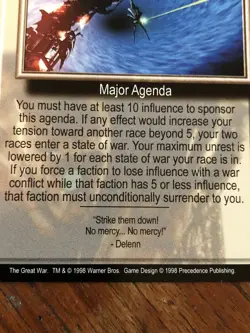 THE PATH OF CONQUEST THE GREAT WAR BABYLON 5 CCG RARE CARD NEAR MINT UNPLAYED - Image 3