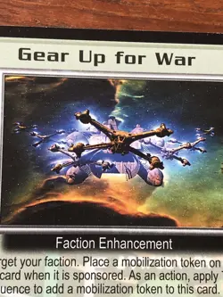 GEAR UP FOR WAR GREAT WAR BABYLON 5 CCG RARE CARD NEAR MINT NEVER PLAYED WITH - Image 1
