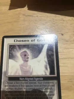 CHOSEN OF GOD THE GREAT WAR BABYLON 5 CCG RARE CARD NEAR MINT NEVER PLAYED - Image 4