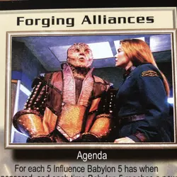 FORGING ALLIANCES THE SHADOWS BABYLON 5 CCG RARE CARD NEAR MINT NEVER PLAYED - Image 1