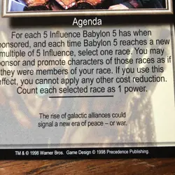 FORGING ALLIANCES THE SHADOWS BABYLON 5 CCG RARE CARD NEAR MINT NEVER PLAYED - Image 3