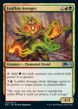 Leafkin Avenger - Near Mint MTG Magic 2021 Core Set - Image 1