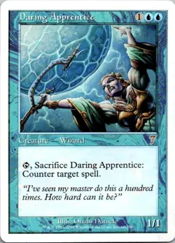 Daring Apprentice 7th Edition MTG MP - Image 1