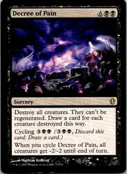 Decree of Pain Commander 2013 MTG LP - Image 1
