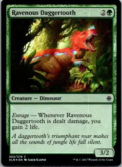 Ravenous Daggertooth Ixalan FOIL MTG NM - Image 1