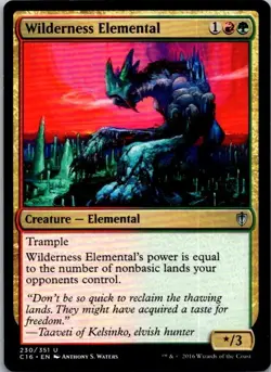 Wilderness Elemental Commander 2016 MTG NM - Image 1