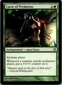 Curse of Predation Commander 2013 MTG LP - Image 1